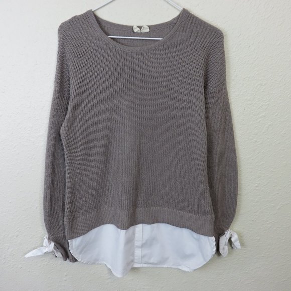 Anthropologie Tops - Anthropologie Moth Faux Layered Sweater - Women's